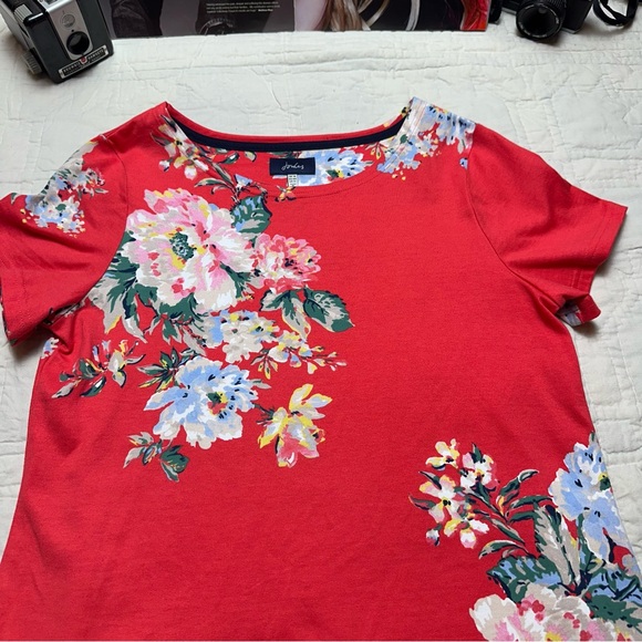 Floral Cotton Jersey Dress | A-Line Tea Dress · Joules - Picture 5 of 14